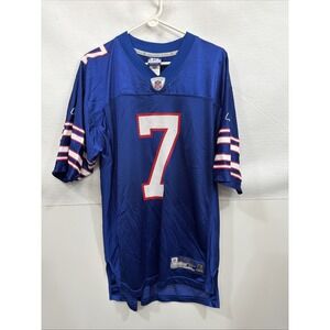 Buffalo Bills Reebok Authentic On-Field Jersey – #7 Thompson – Size Medium, Blue
